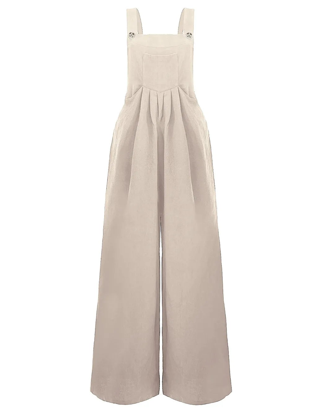 Full Size Square Neck Wide Strap Overalls - Roe Creation