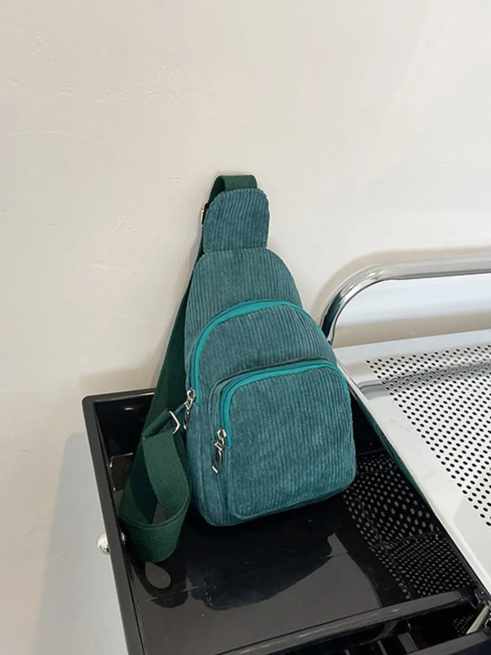 Corduroy Solid Colour Crossbody Bag - Roe Creation