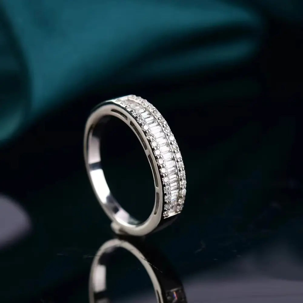 Moissanite 925 Sterling Silver Ring - Roe Creation