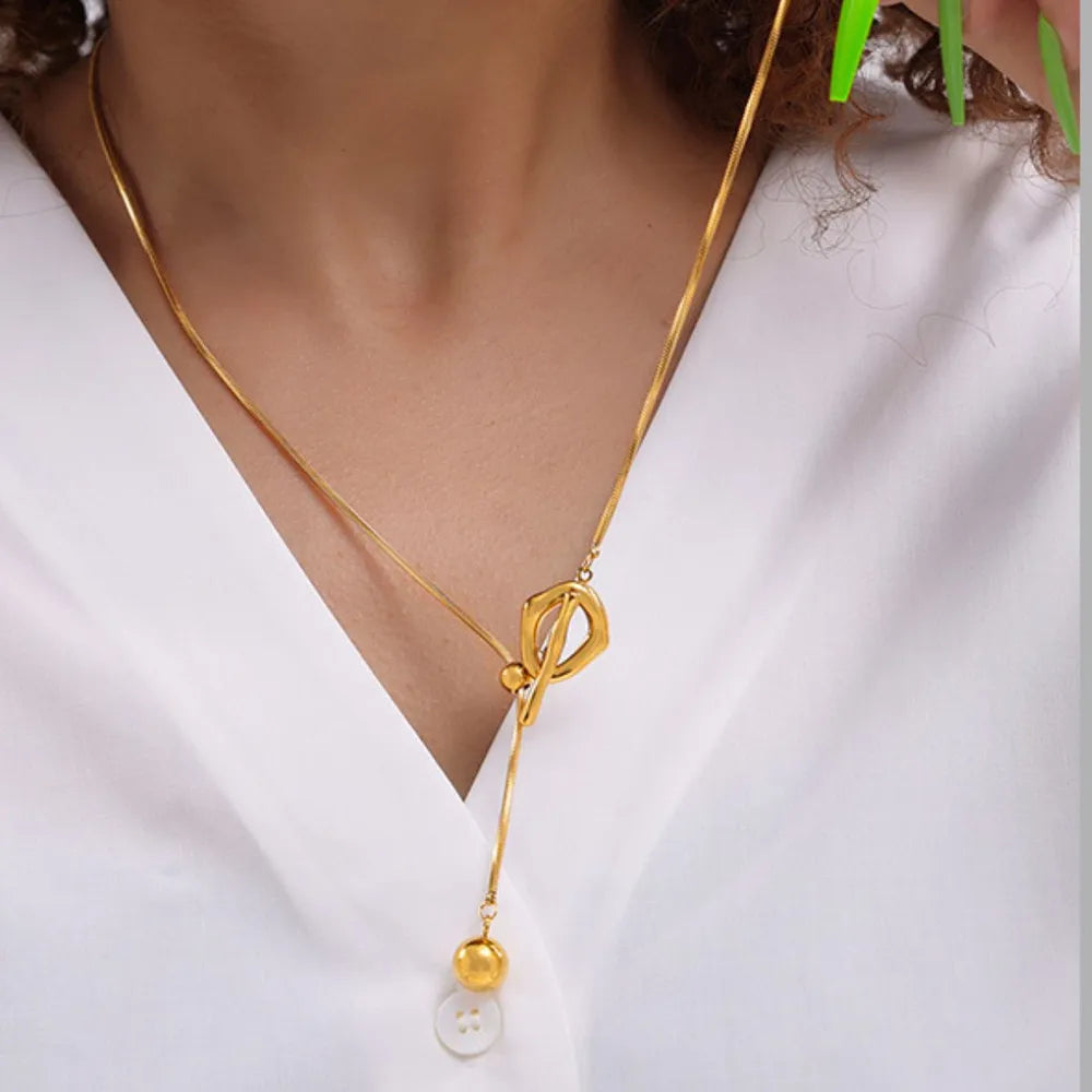 Stainless Steel Bead Necklace - Roe Creation