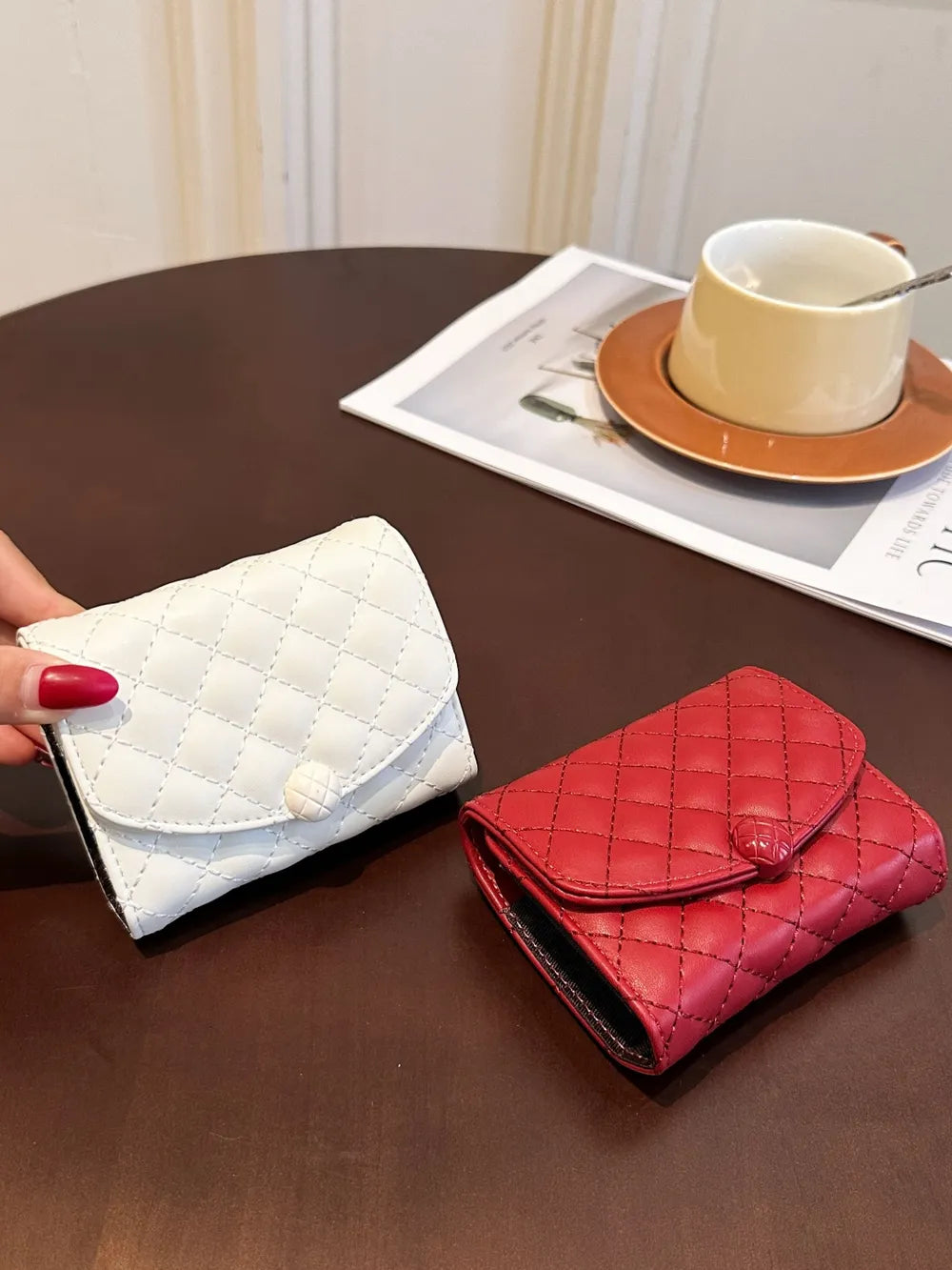 PU Leather Solid Color Wallet - Roe Creation