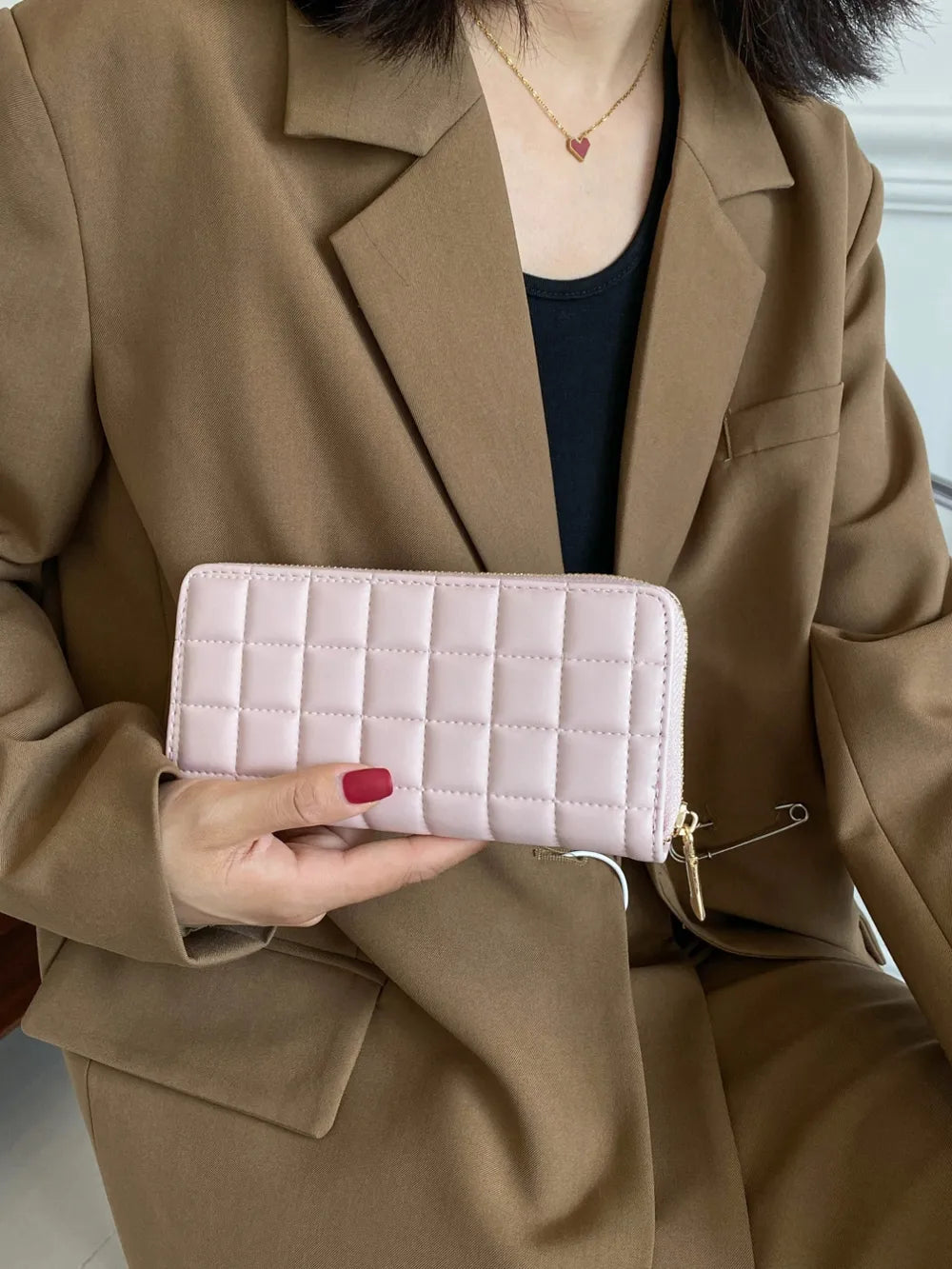 PU Leather Solid Color Wallet - Roe Creation