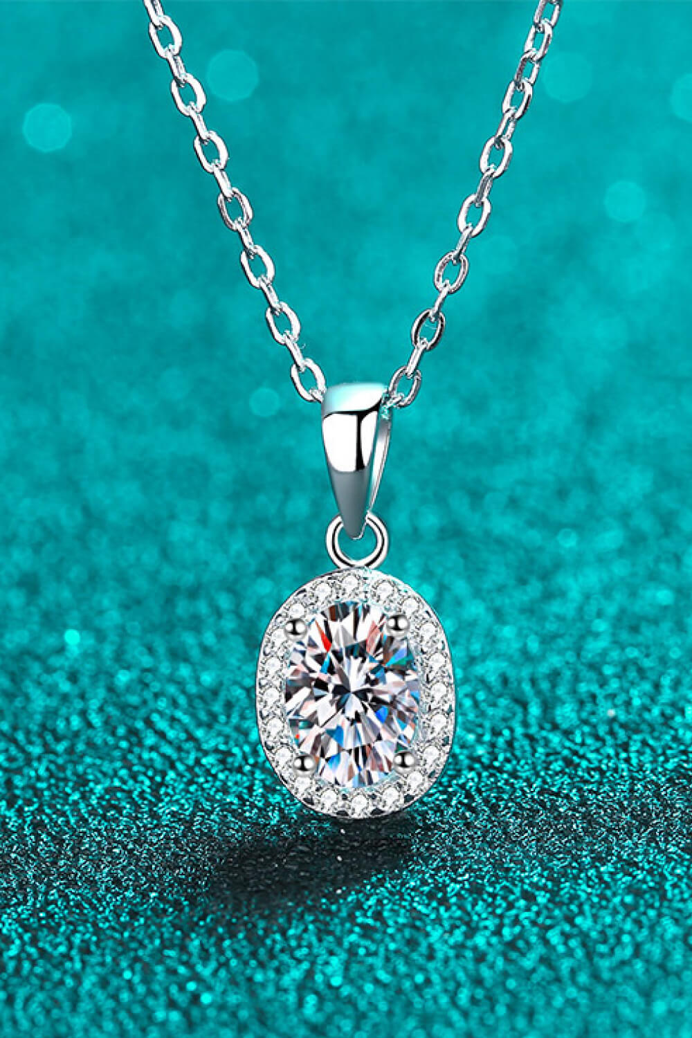Be The One 1 Carat Moissanite Pendant Necklace - Roe Creation