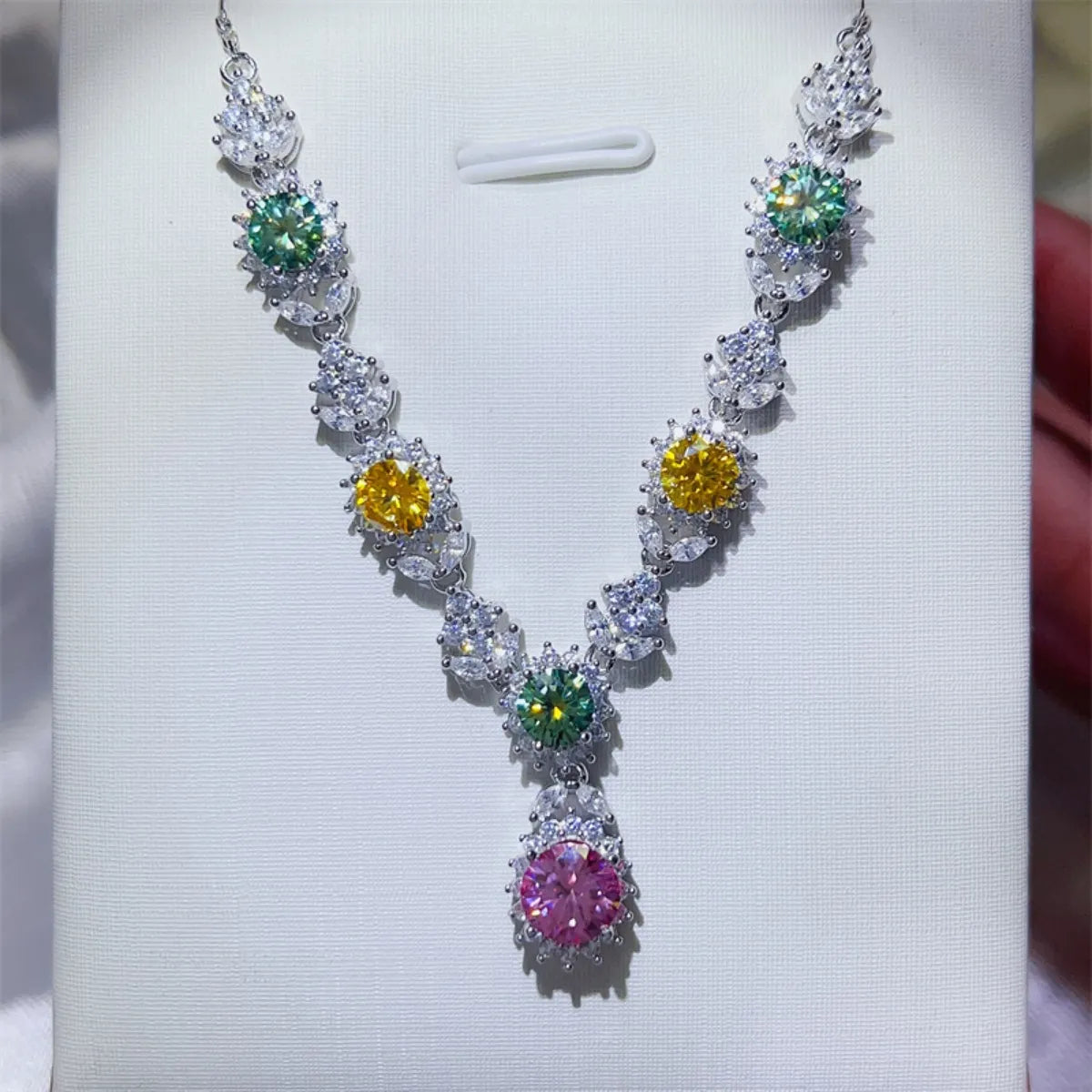 3.5 Carat Moissanite 925 Sterling Silver Necklace - Roe Creation