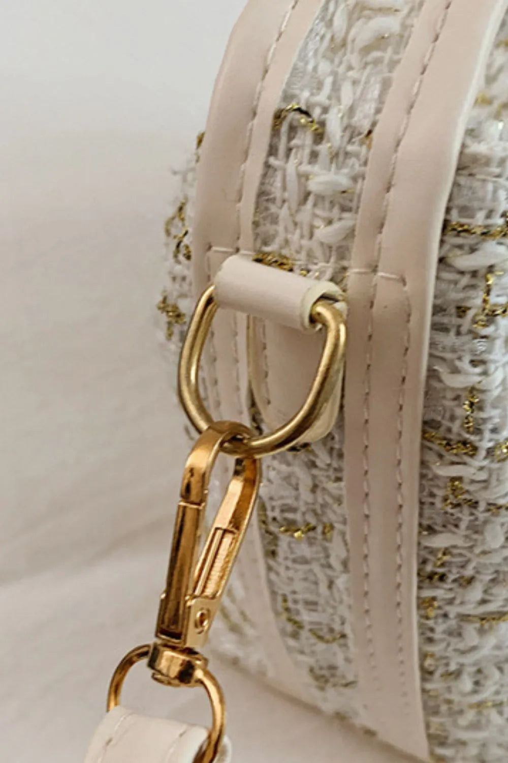 Woven Shoulder Bag with Removable Strap - Roe Creation