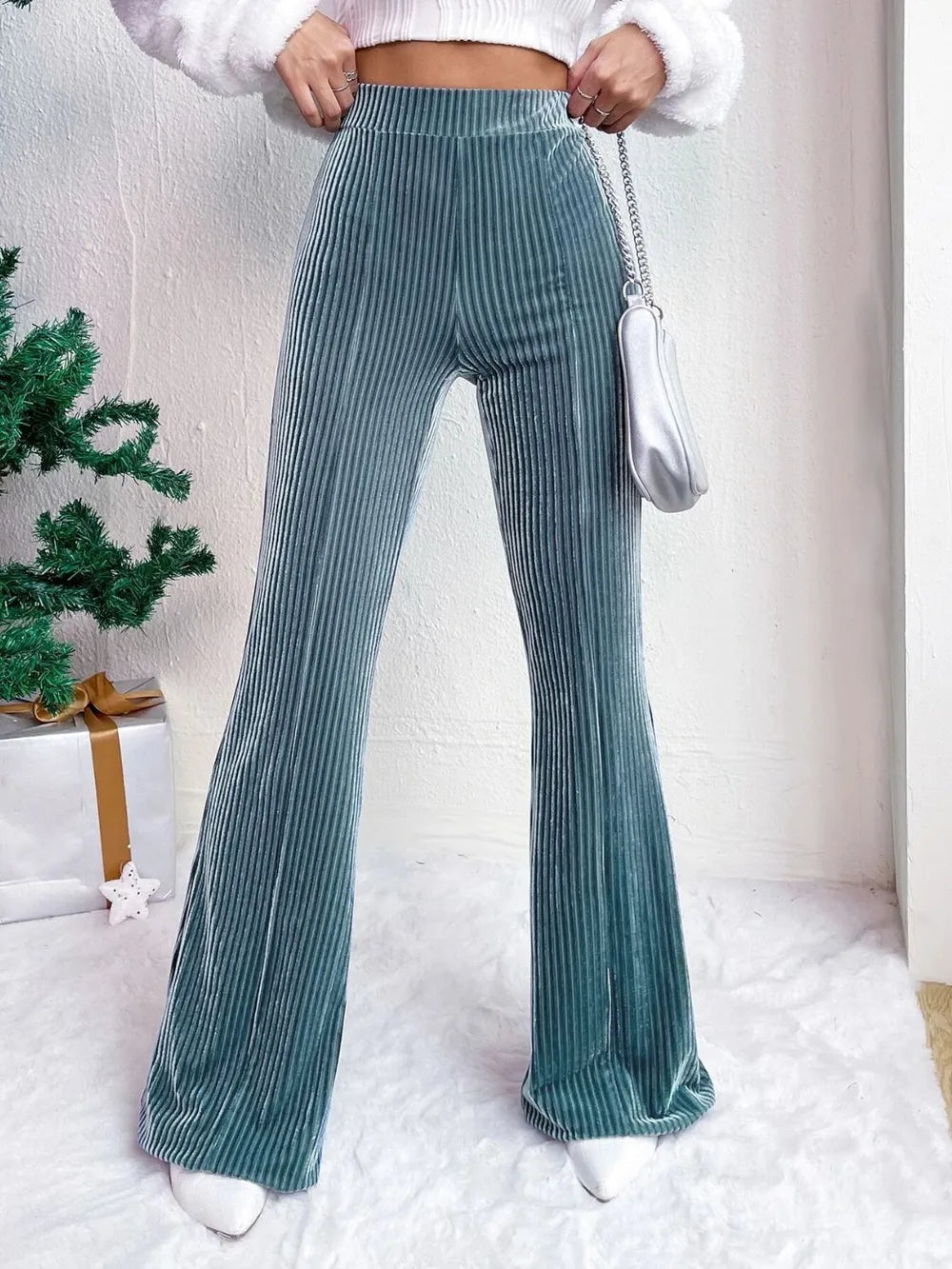 High Waist Flare Pants - Roe Creation