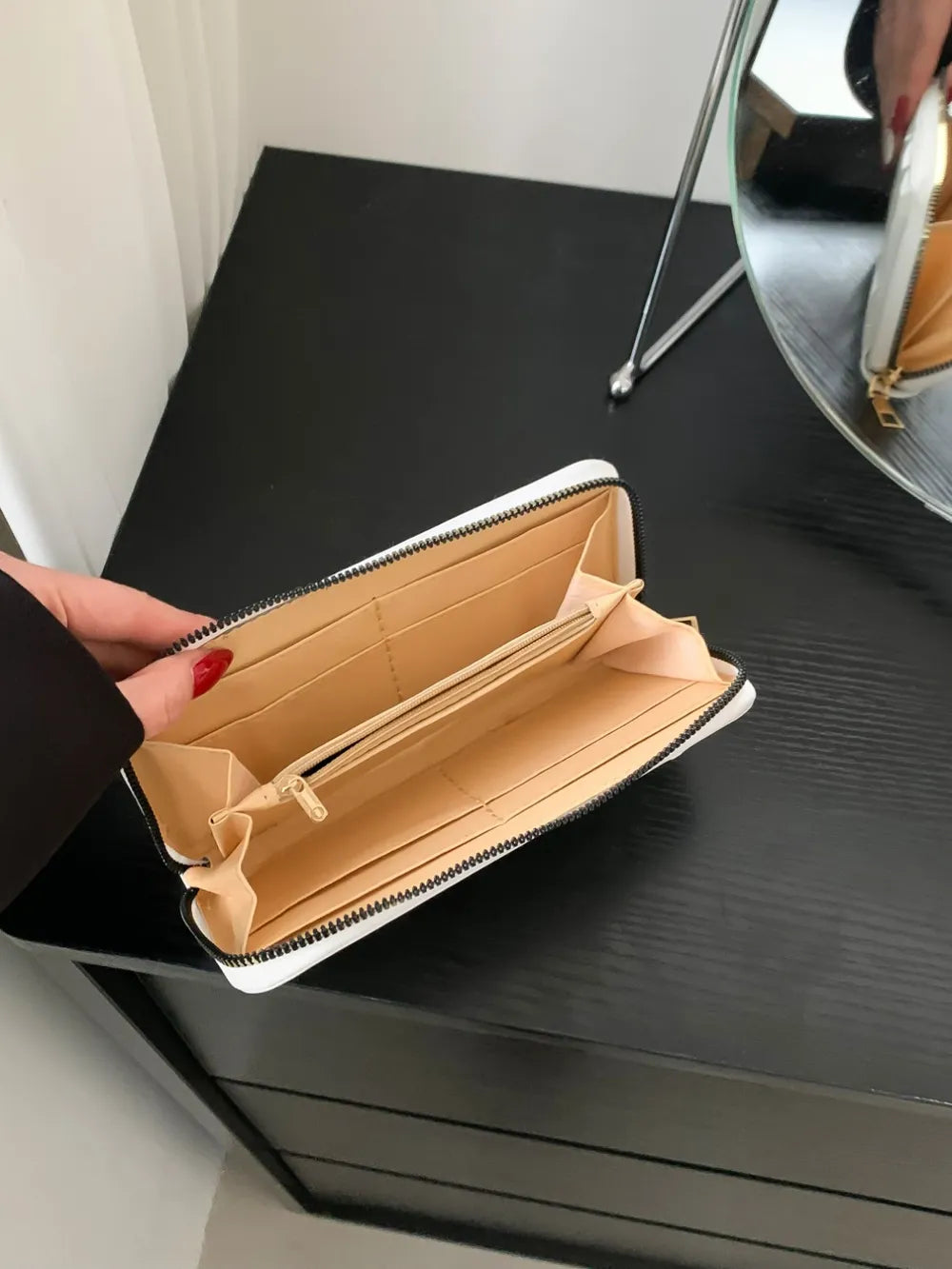 PU Leather Solid Color Wallet - Roe Creation