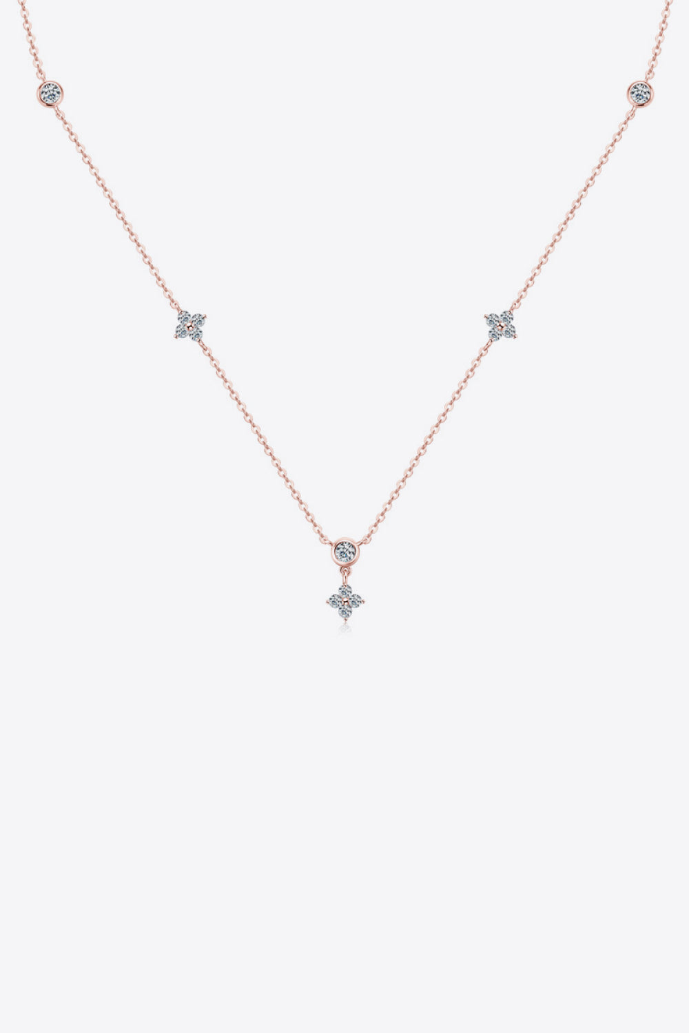 Moissanite 925 Sterling Silver Necklace - Roe Creation