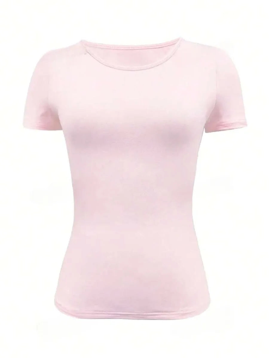 Round Neck Short Sleeve T-Shirt - Roe Creation