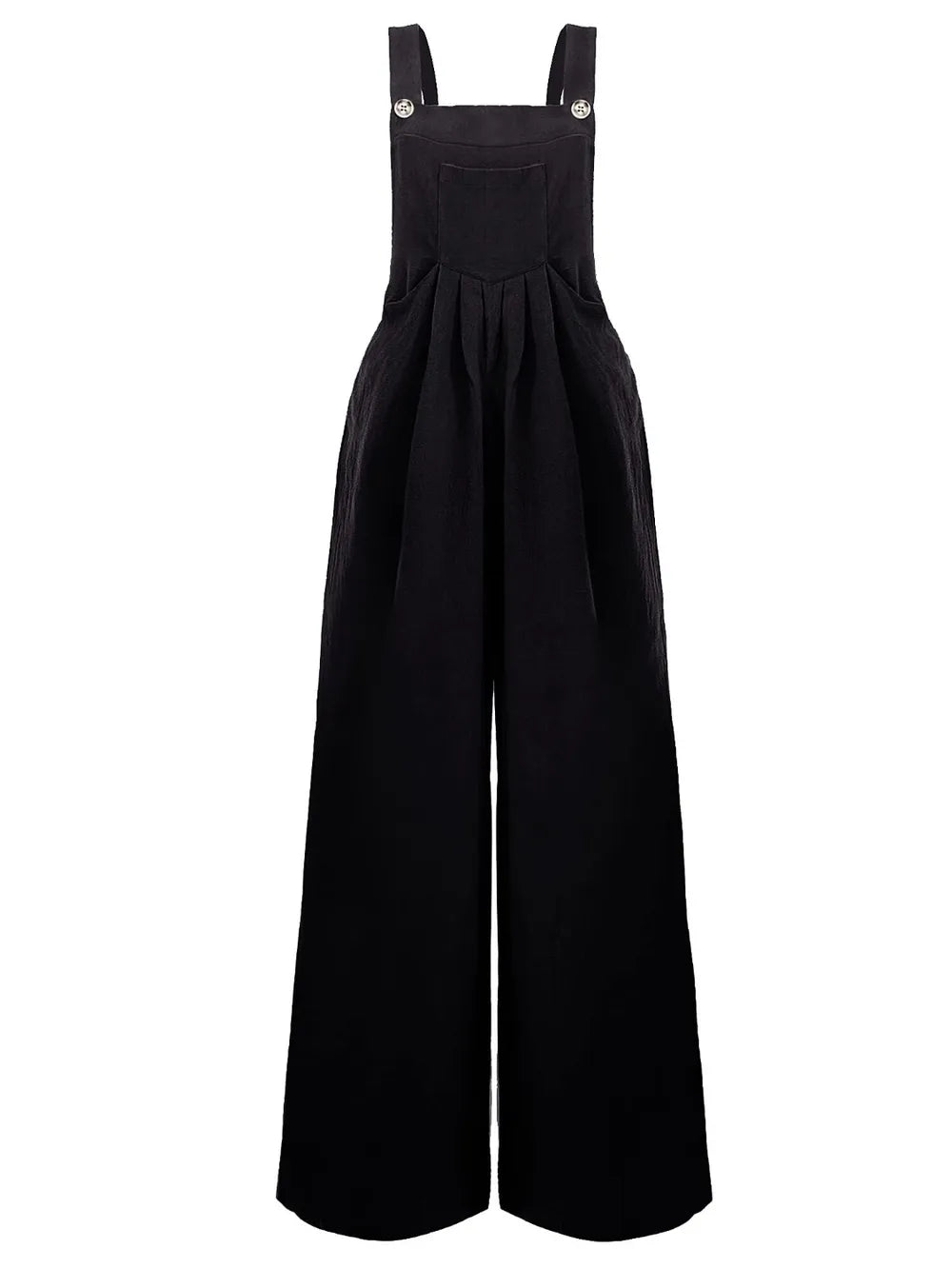 Full Size Square Neck Wide Strap Overalls - Roe Creation