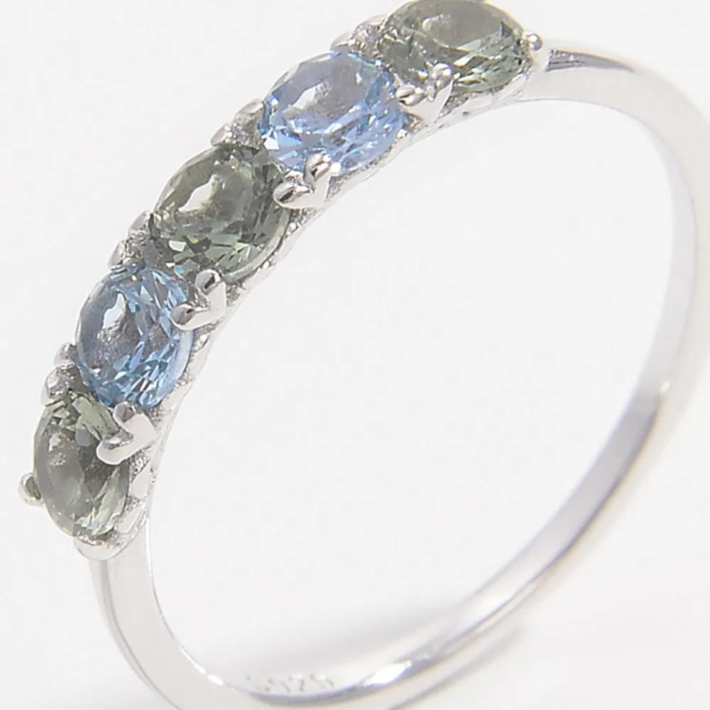 925 Sterling Silver Rhinestone Ring - Roe Creation