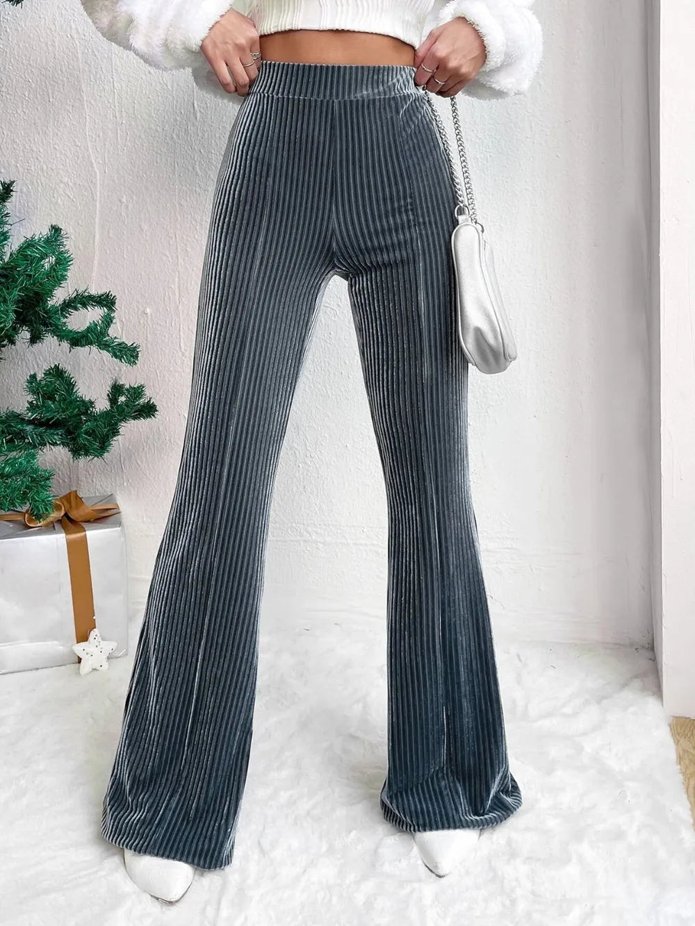 High Waist Flare Pants - Roe Creation