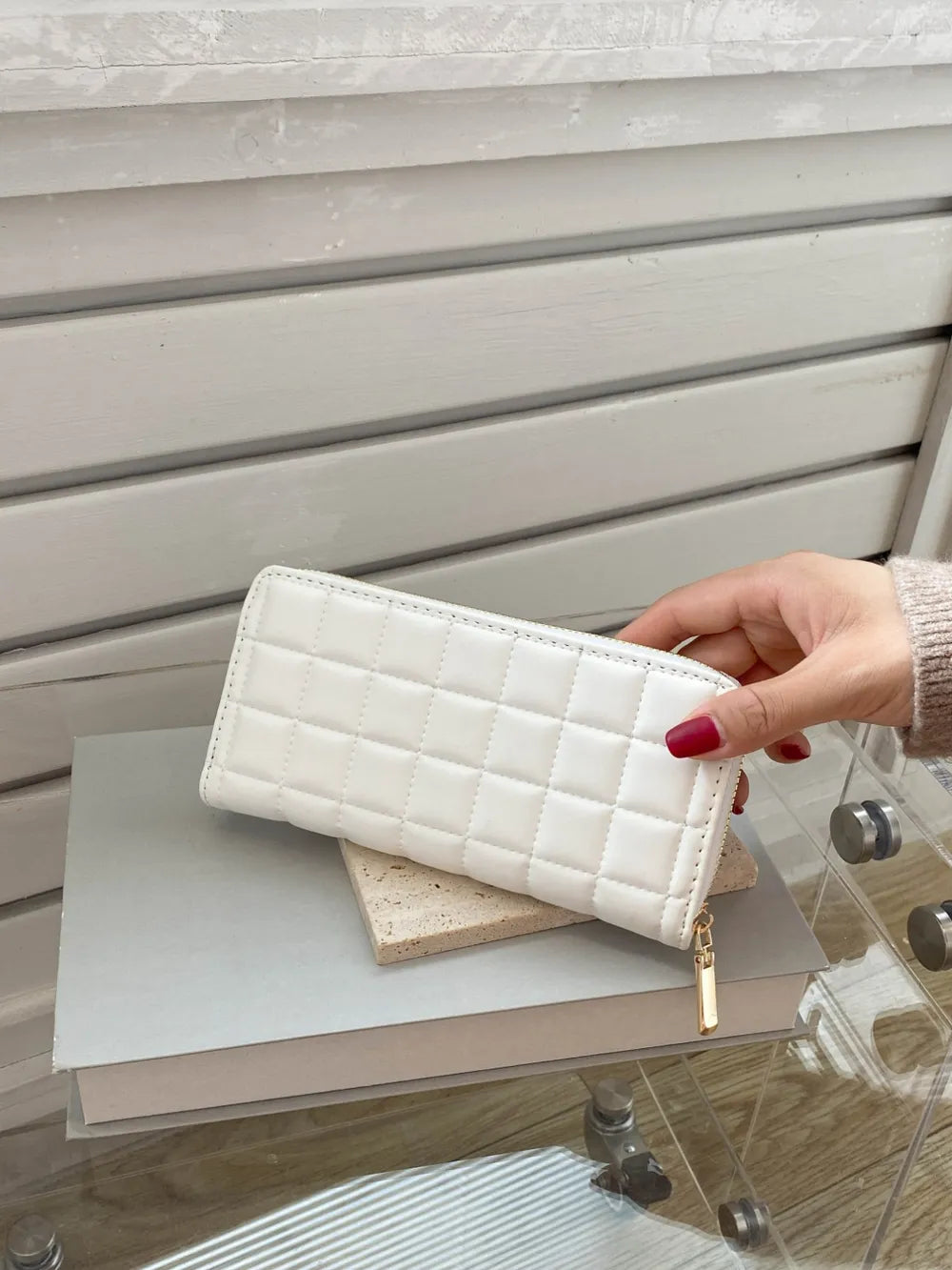 PU Leather Solid Color Wallet - Roe Creation