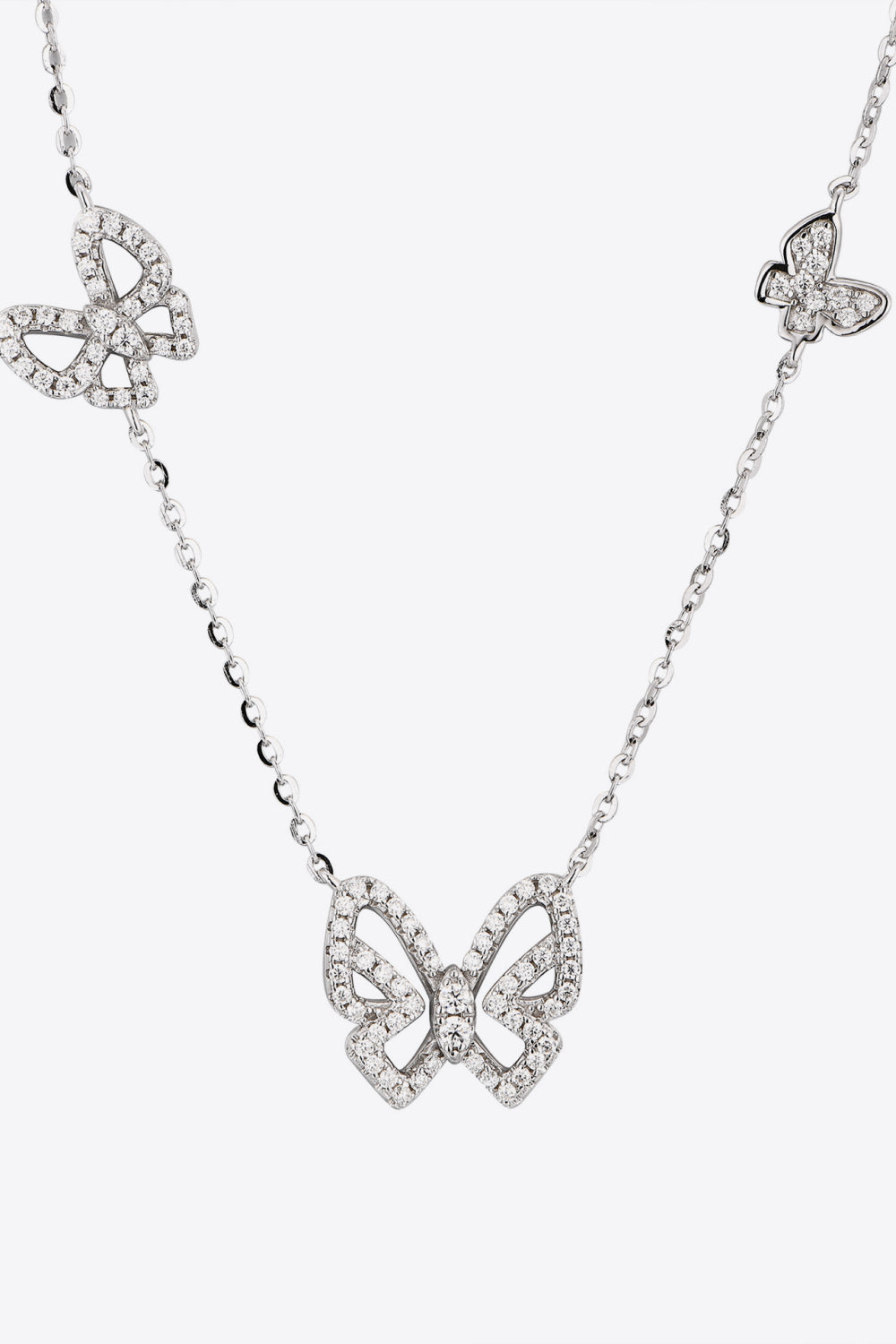 Moissanite Butterfly Shape Necklace - Roe Creation