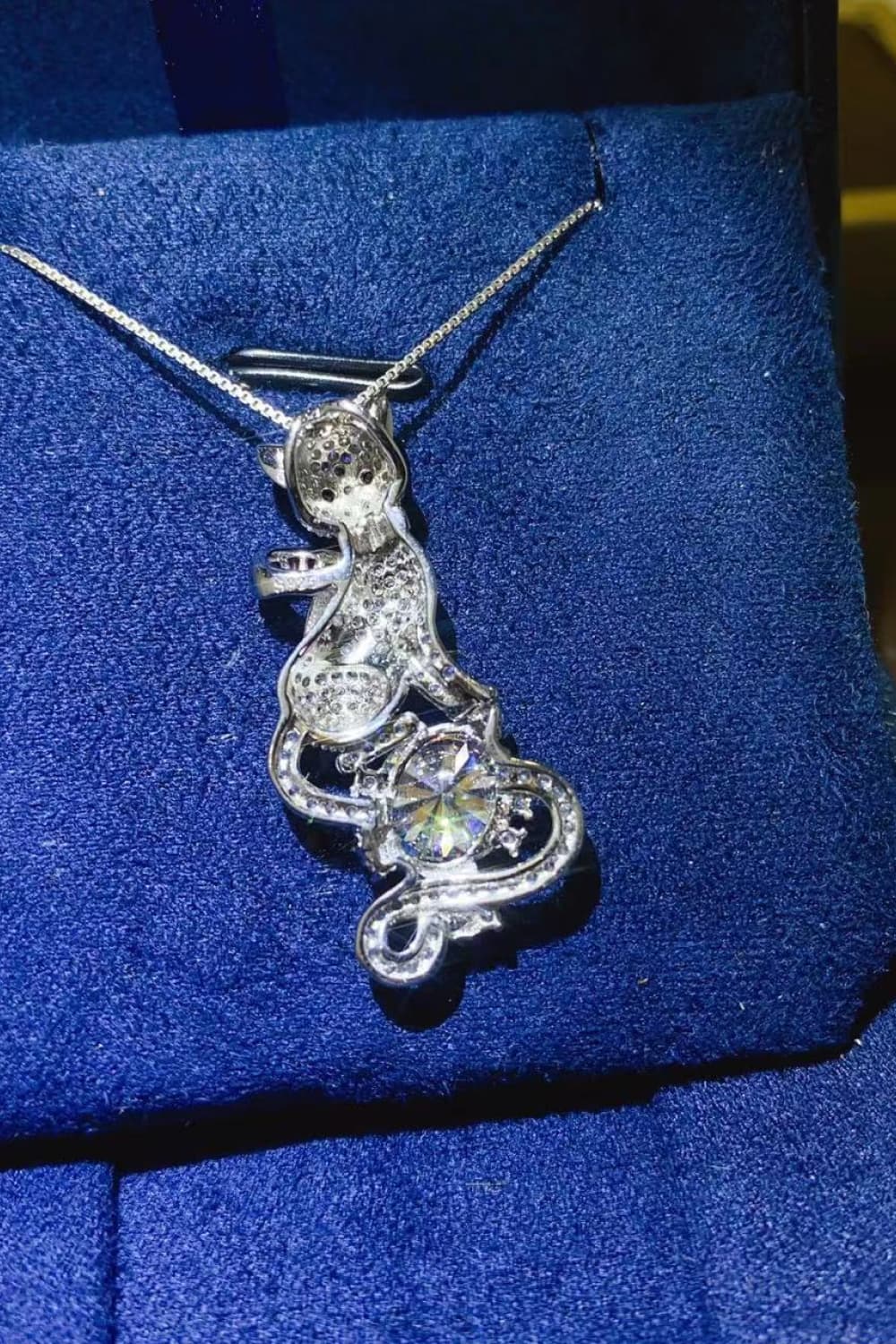 2 Carat Moissanite 925 Sterling Silver Necklace - Roe Creation