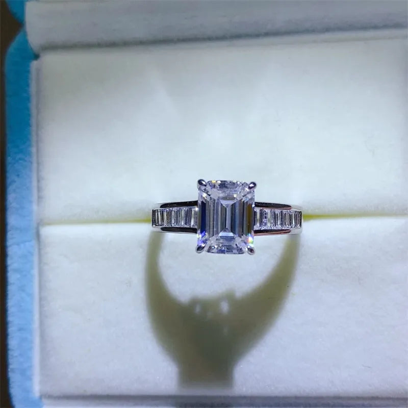 3 Carat Moissanite 925 Sterling Silver Ring - Roe Creation