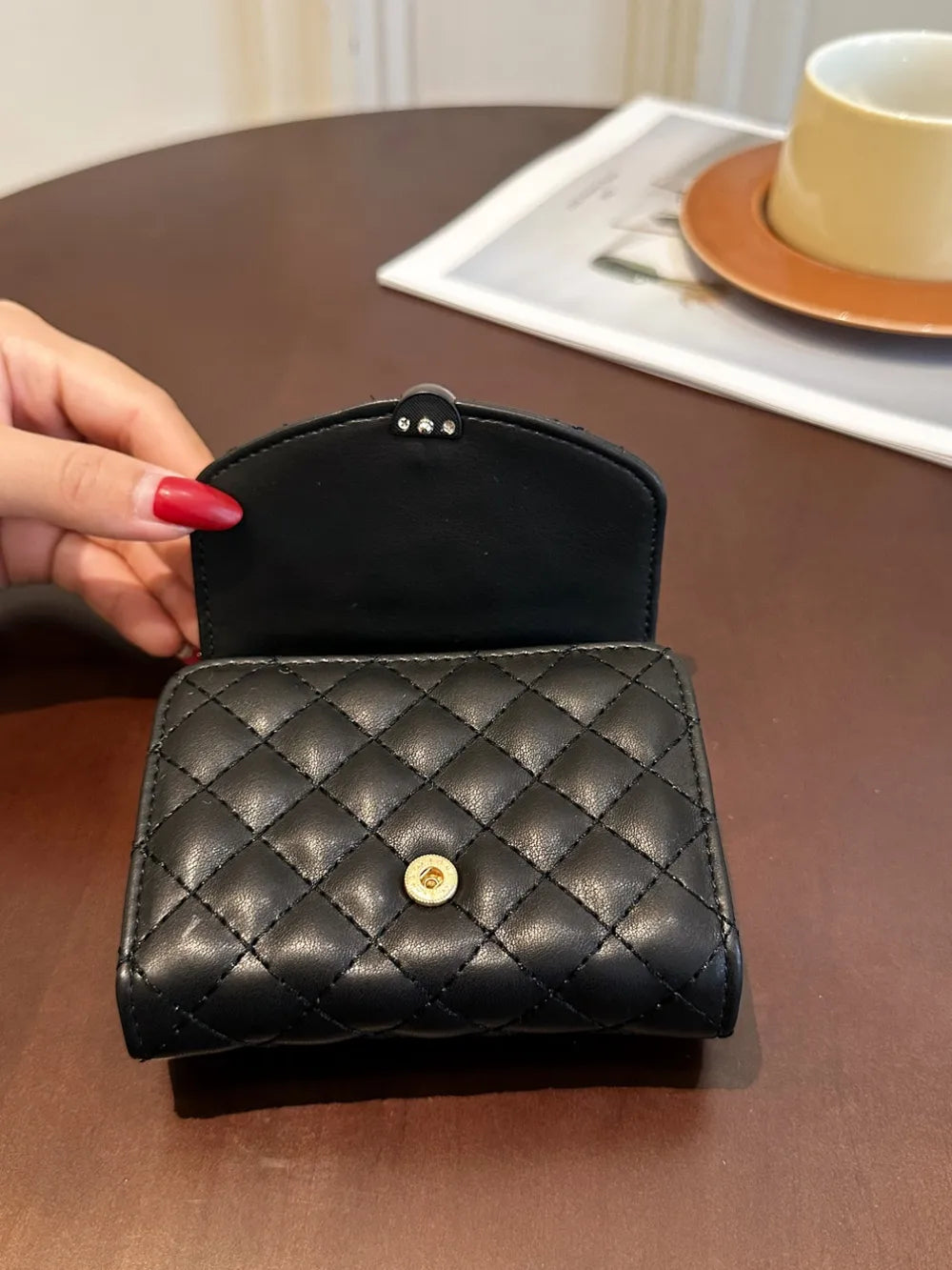 PU Leather Solid Color Wallet - Roe Creation