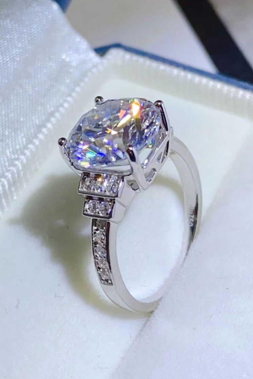 5 Carat Moissanite 925 Sterling Silver Ring - Roe Creation