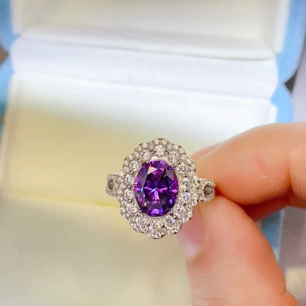 2 Carat Moissanite 925 Sterling Silver Ring - Roe Creation