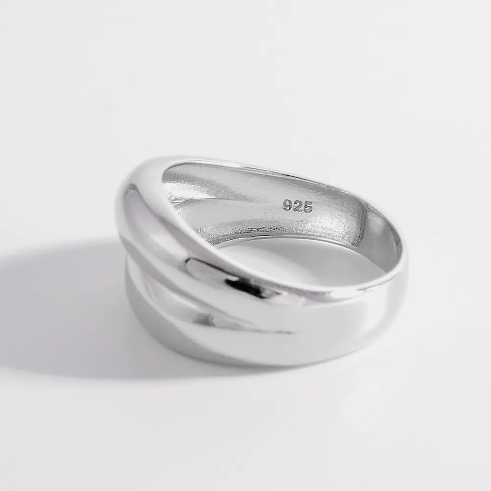 925 Sterling Silver Bulging Ring - Roe Creation