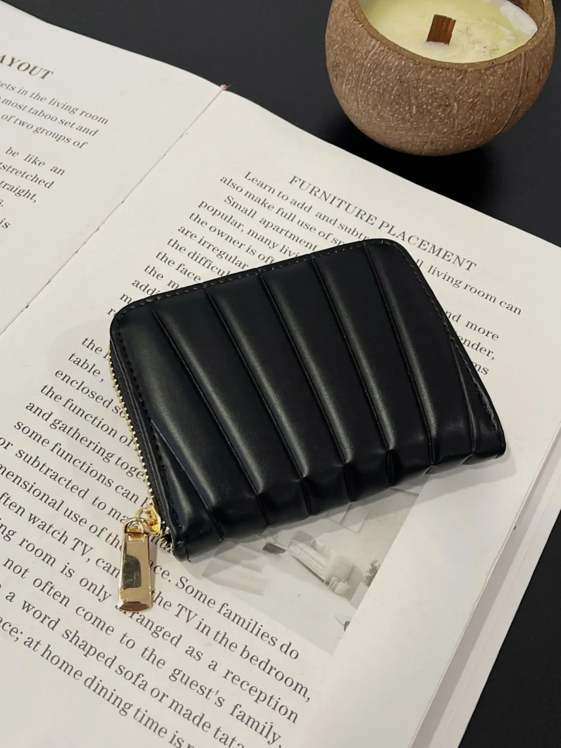 Solid PU Leather Mini Wallet - Roe Creation
