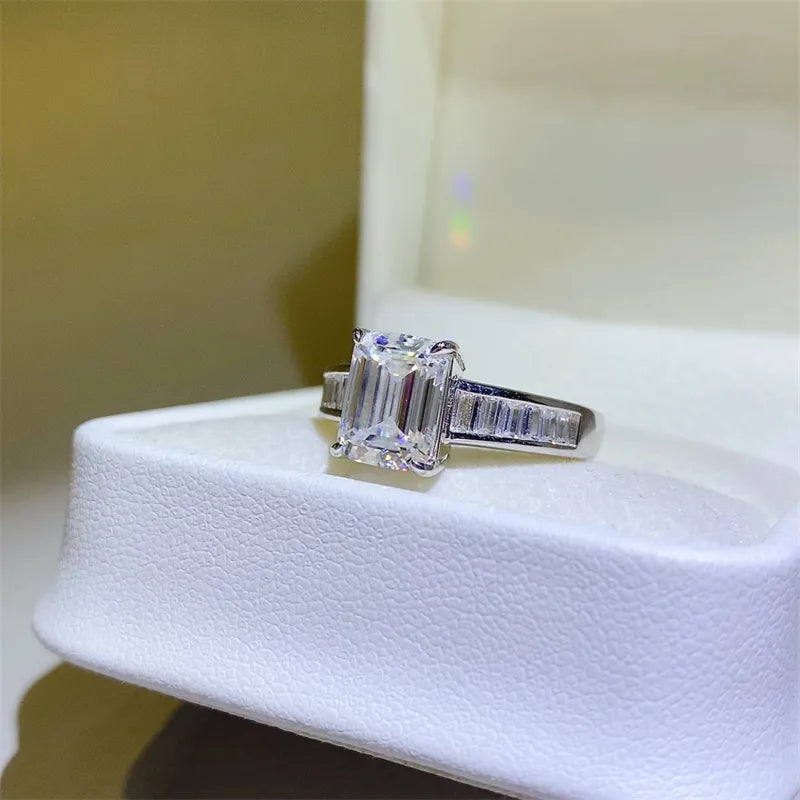 3 Carat Moissanite 925 Sterling Silver Ring - Roe Creation