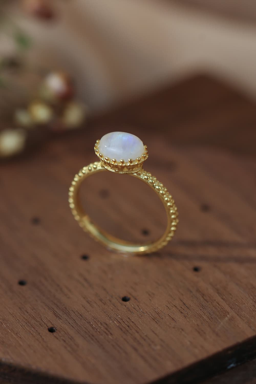 Moonstone 925 Sterling Silver Ring - Roe Creation