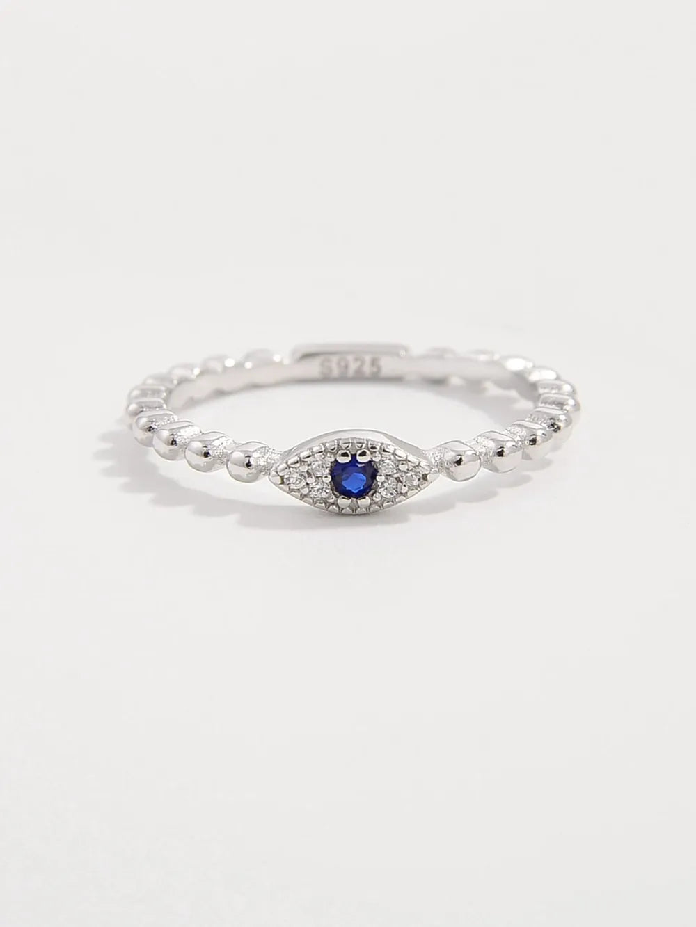 925 Sterling Silver Inlaid Zircon Ring - Roe Creation