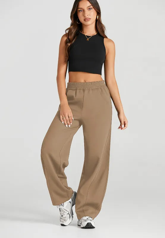 Elastic Waist Sweatpants with Pockets - Roe Creation
