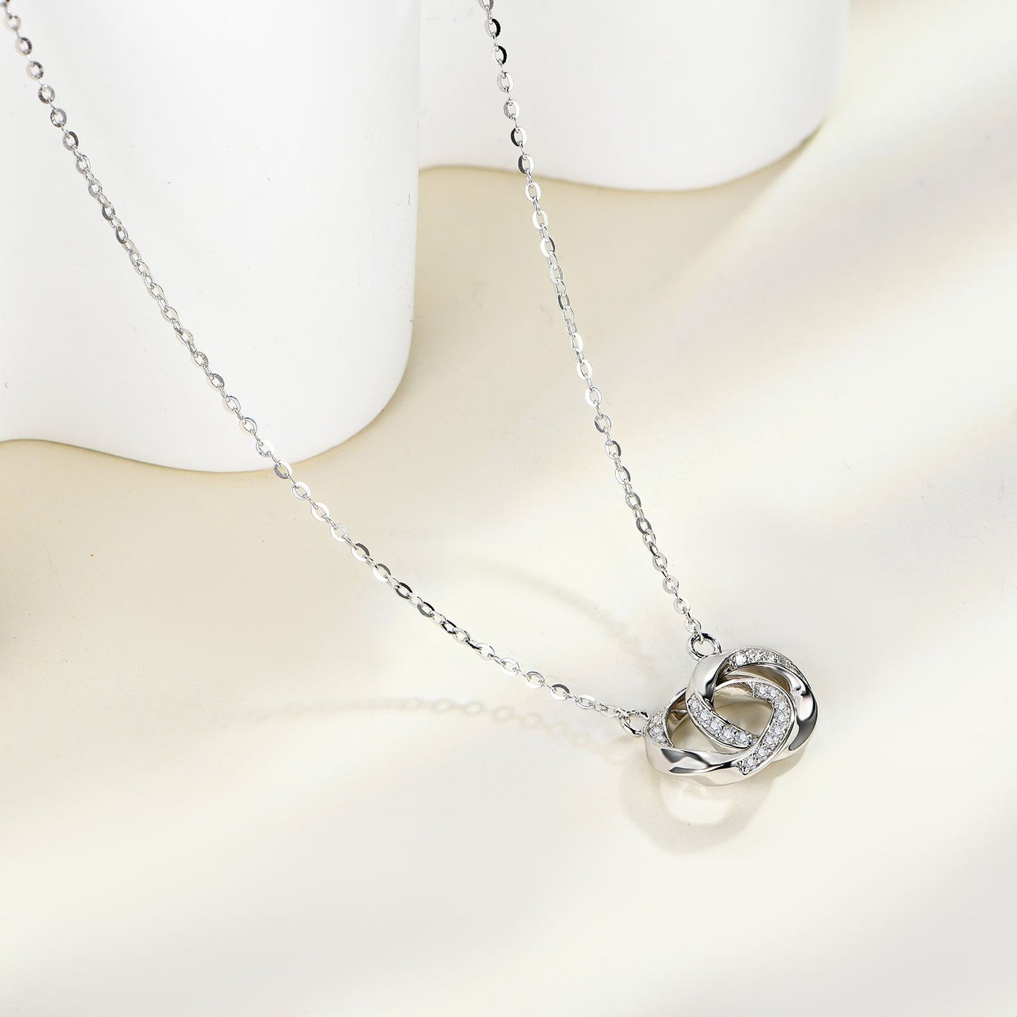 Moissanite 925 Sterling Silver Necklace - Roe Creation