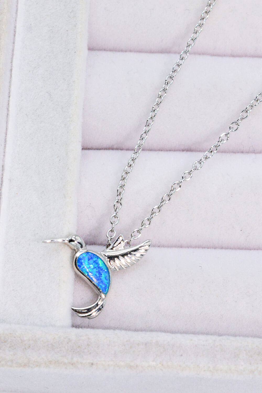 Opal Bird 925 Sterling Silver Necklace - Roe Creation