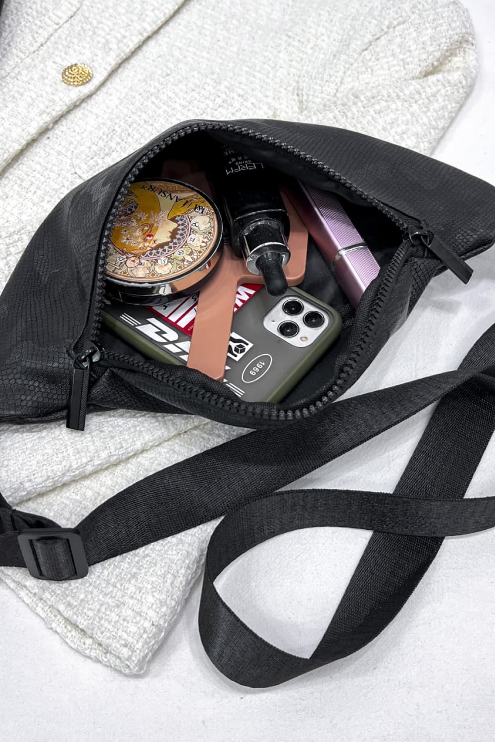 Medium Nylon Sling Bag for Women - Roe Creation