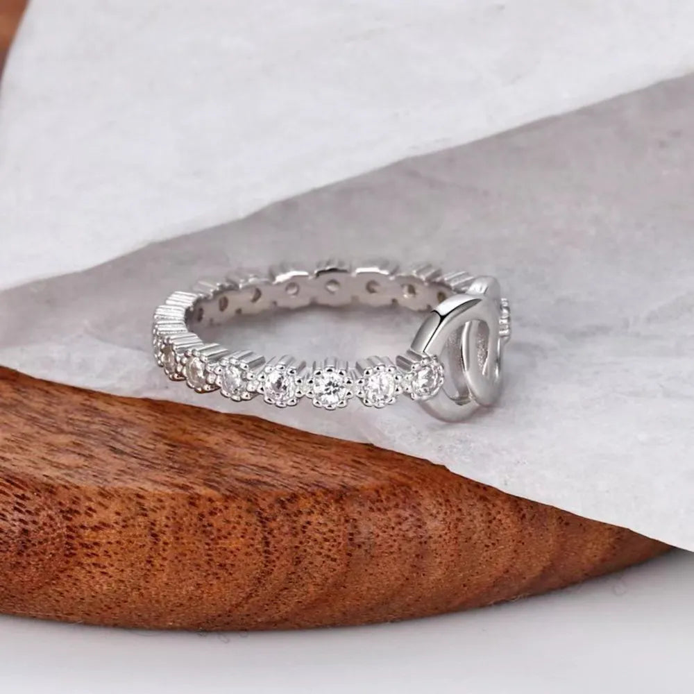 925 Sterling Silver Zircon Ring - Roe Creation