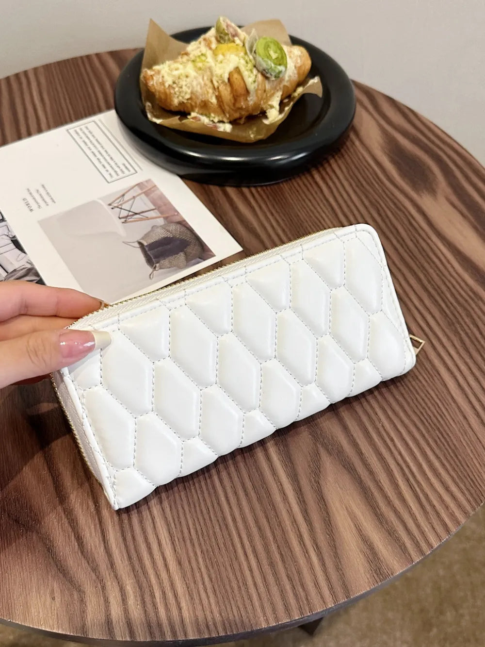 PU Leather Solid Color Wallet - Roe Creation