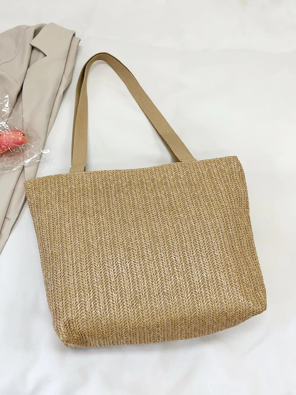 Straw Woven Tote Bag - Roe Creation
