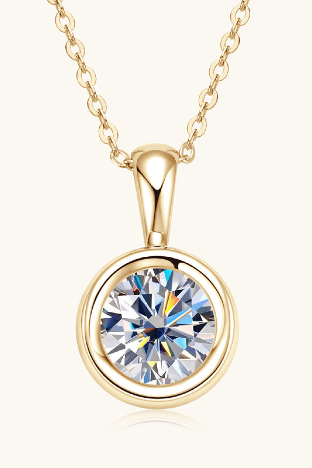 2 Carat Moissanite 925 Sterling Silver Necklace - Roe Creation