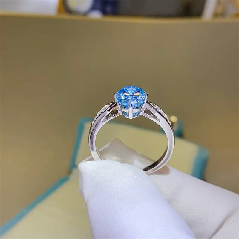 2 Carat Moissanite 925 Sterling Silver Ring - Roe Creation
