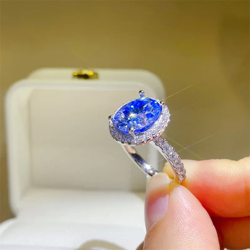 5 Carat Moissanite 925 Sterling Silver Ring - Roe Creation