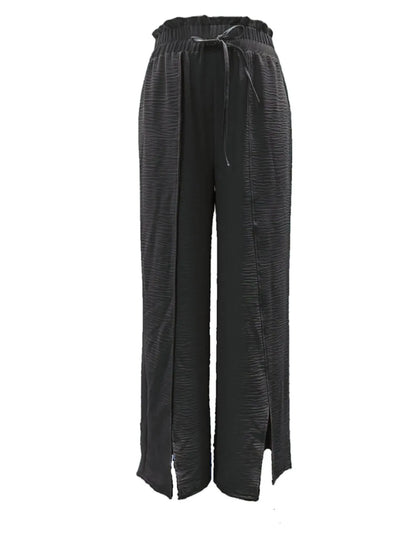 Slit Wide Leg Pants - Roe Creation