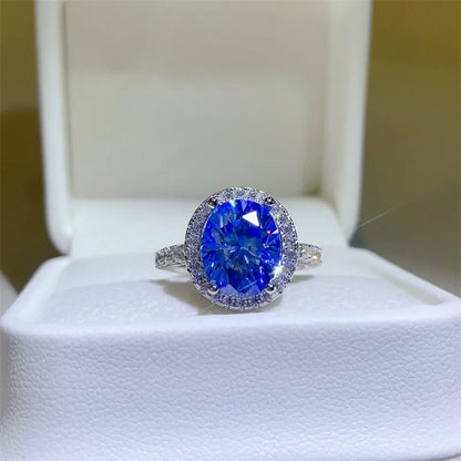 5 Carat Moissanite 925 Sterling Silver Ring - Roe Creation
