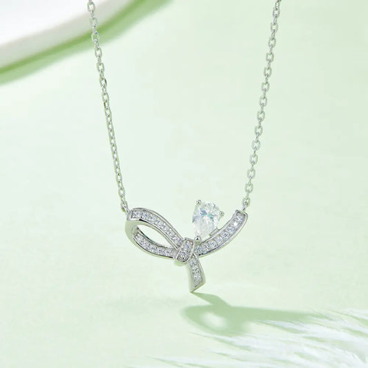 Moissanite 925 Sterling Silver Necklace - Roe Creation