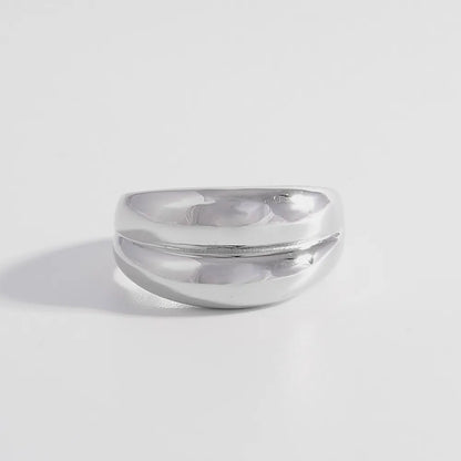 925 Sterling Silver Bulging Ring - Roe Creation