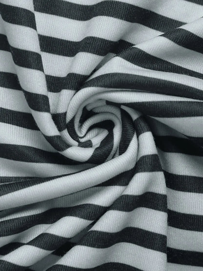 Striped Wide Leg Pants - Roe Creation
