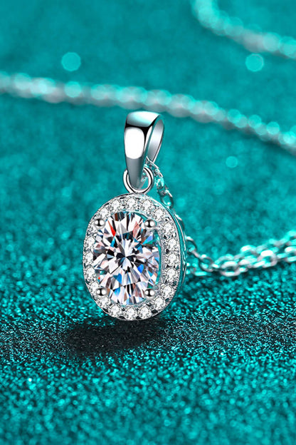 Be The One 1 Carat Moissanite Pendant Necklace - Roe Creation