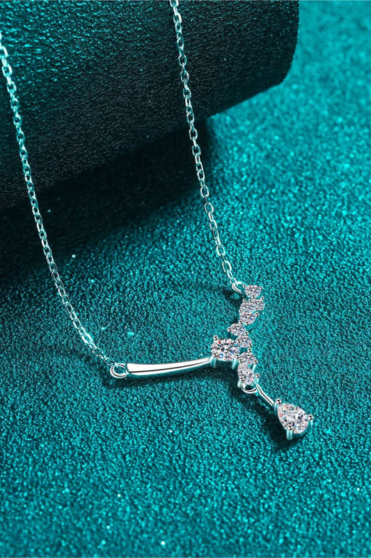 1 Carat Moissanite 925 Sterling Silver Necklace - Roe Creation
