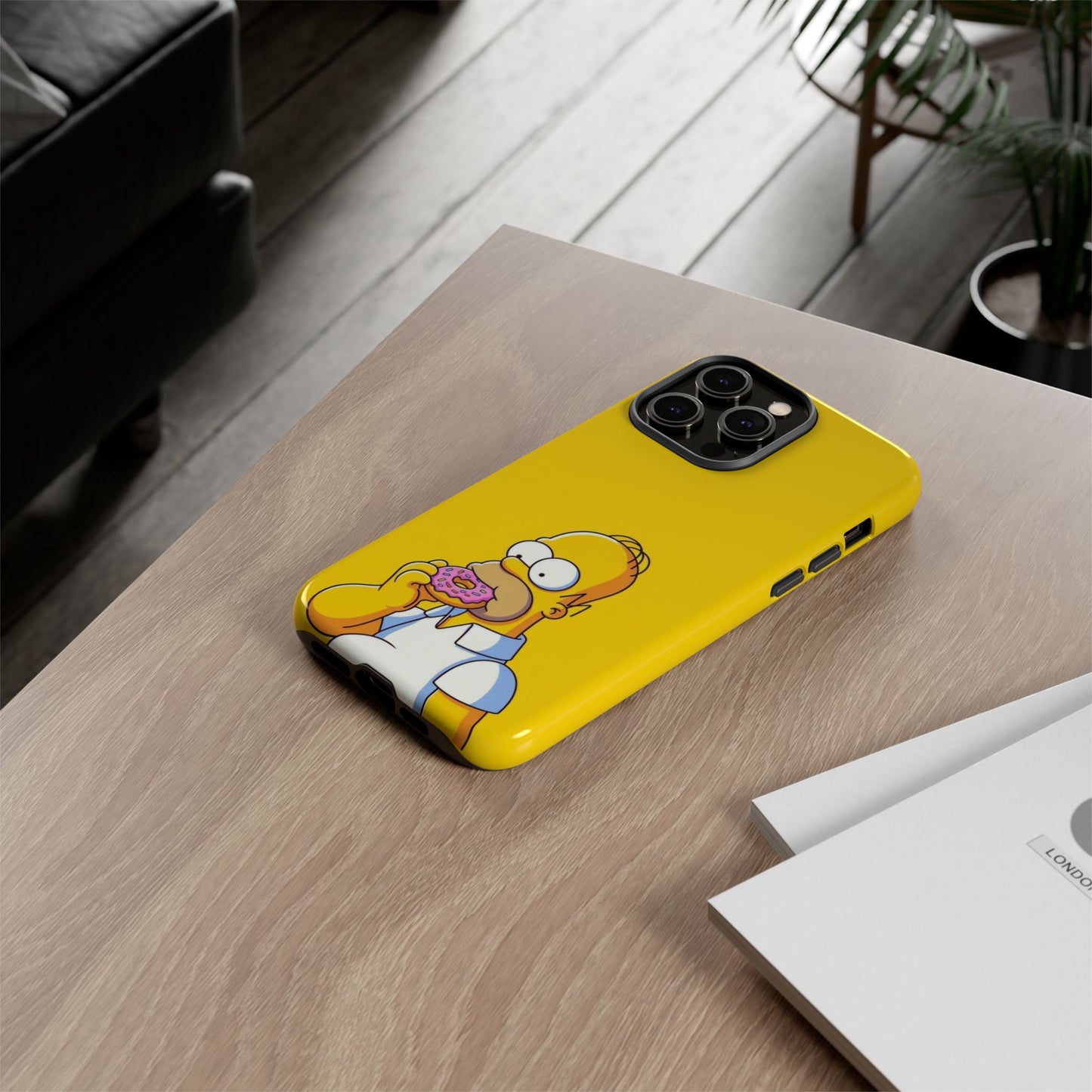 Homer Simpson Phone Case - iPhone, Samsung, Unique Protection for Fans, Cartoon Phone Cover, Gift for Simpsons Lovers, Durable Tough Case