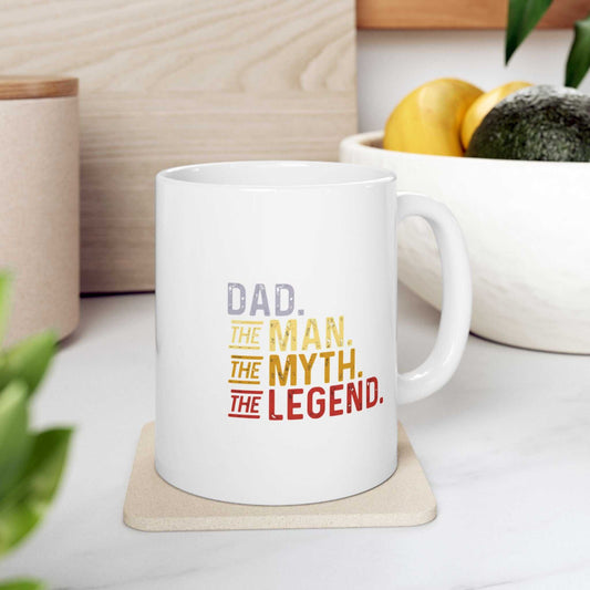 Funny Coffee Mug - Gift for Dad, Ceramic Cup for Home, Funny Sayings, Perfect for Father's Day, Relaxation Gift.