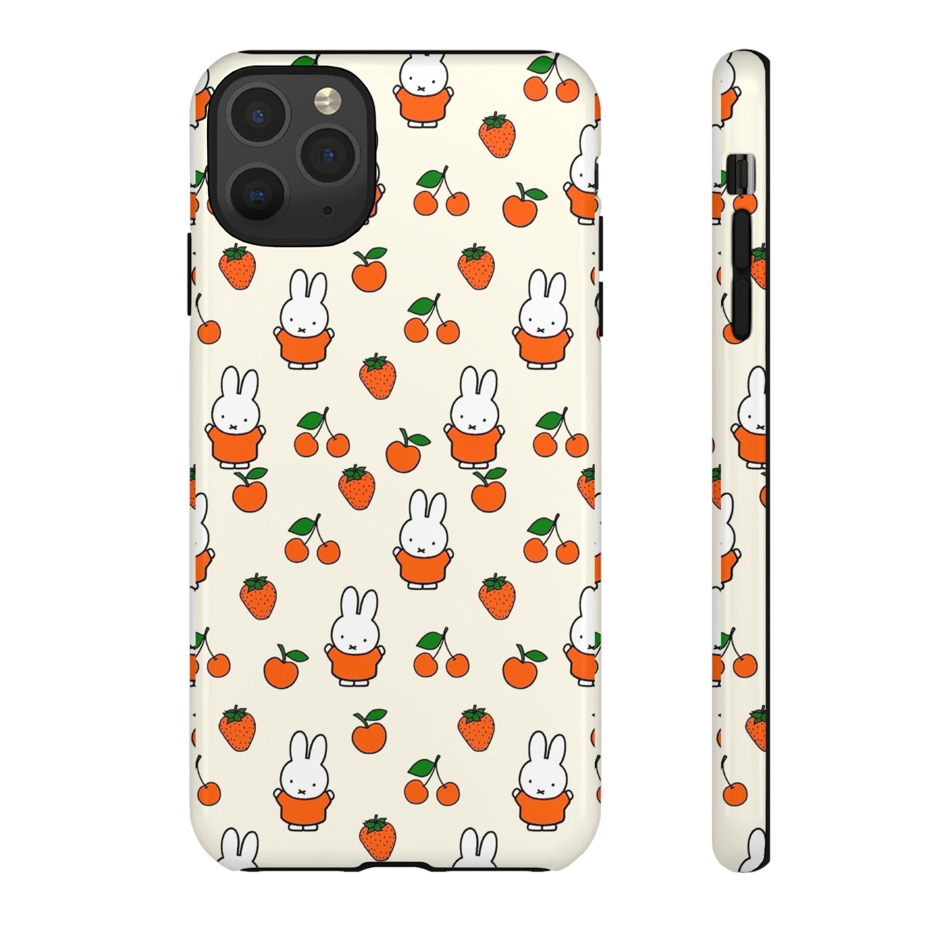 Cute Miffy & Strawberry Tough Phone Case for Miffy Lovers, iPhone, Samsung - Roe Creation
