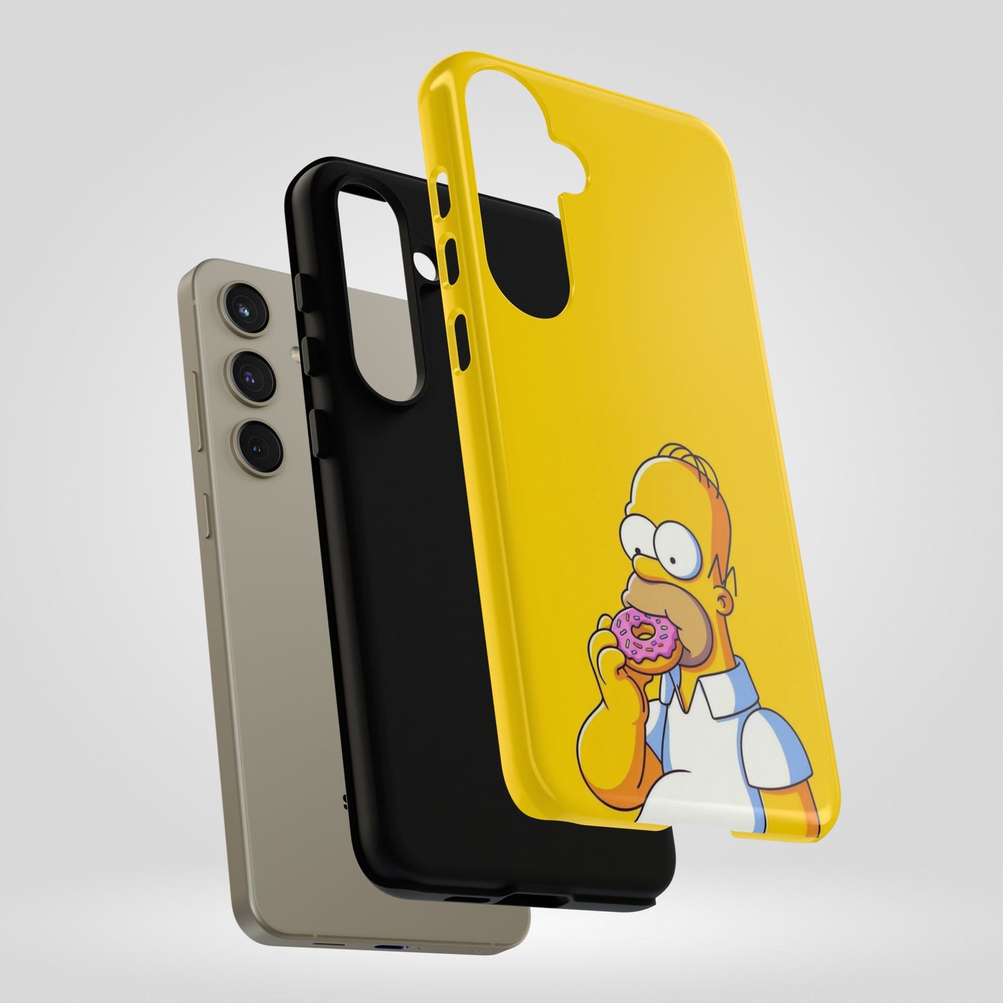 Homer Simpson Phone Case - iPhone, Samsung, Unique Protection for Fans, Cartoon Phone Cover, Gift for Simpsons Lovers, Durable Tough Case