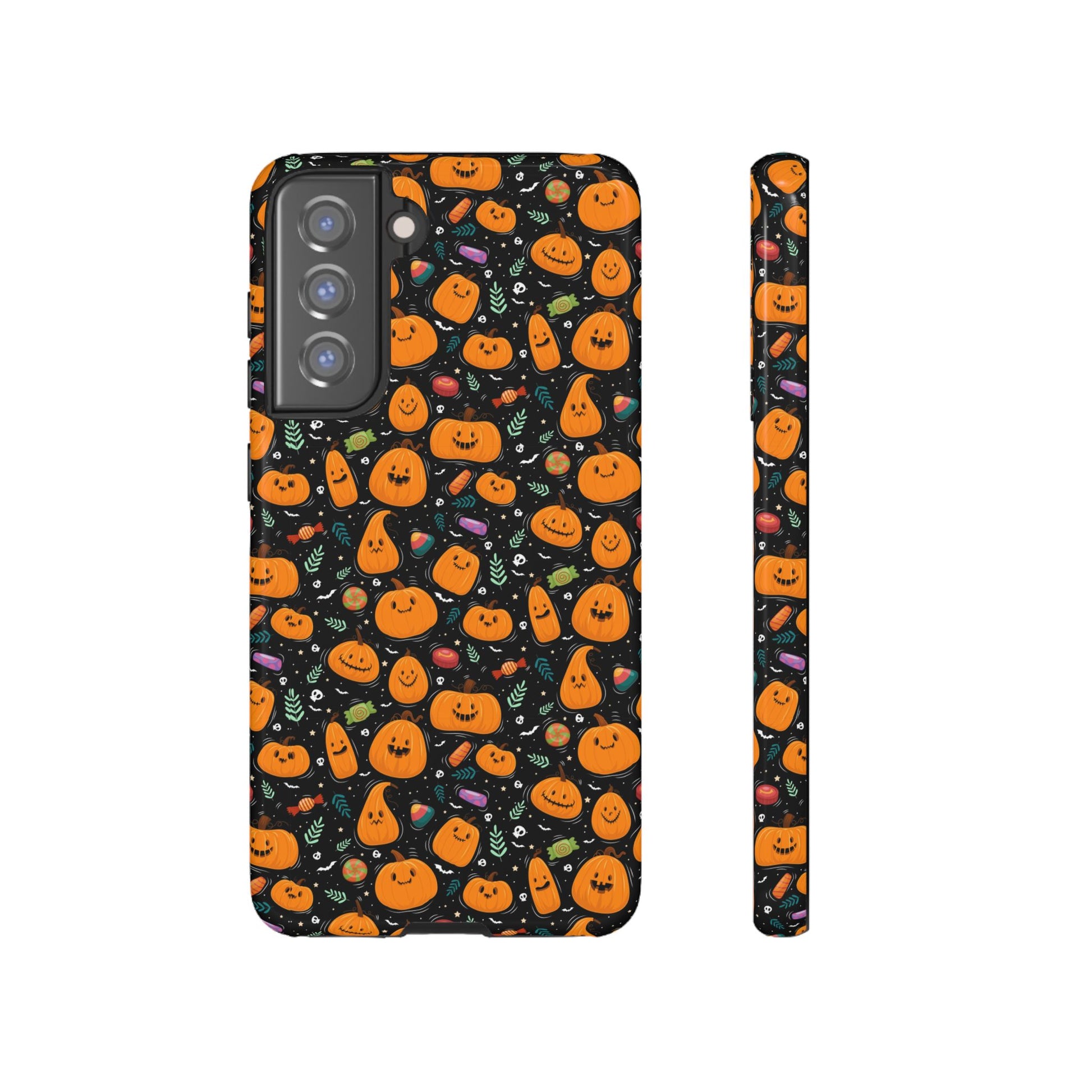 Halloween Phone Case for Gift, Pumpkin Pattern, iPhone & Samsung